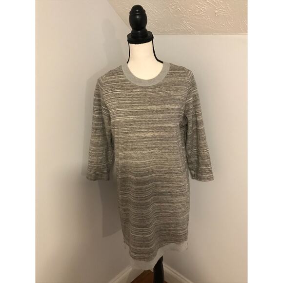 Vince Gray Mélange Knit Dress with Side Zippers - Size Extra Small - Picture 1 of 14